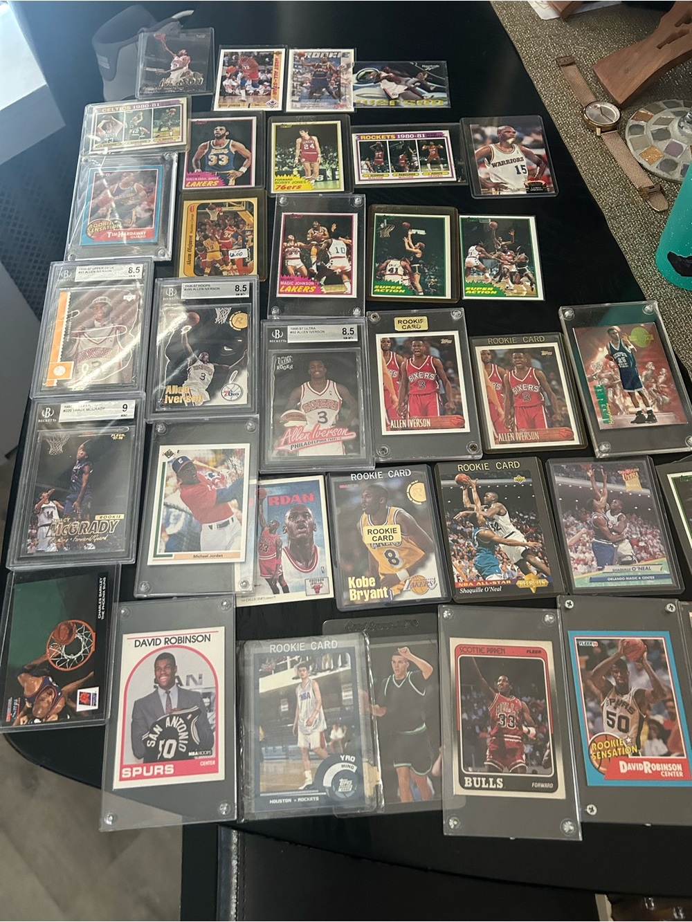 Mixed Vintage Basketball Card Lot - Assorted Players
